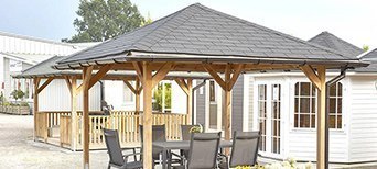 Zu den Gartenhäusern und Pavillons